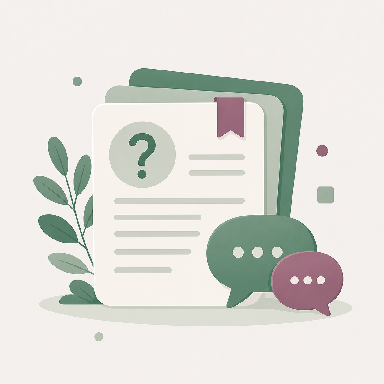 Illustration de questions fréquentes